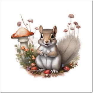 Baby squirrel Posters and Art